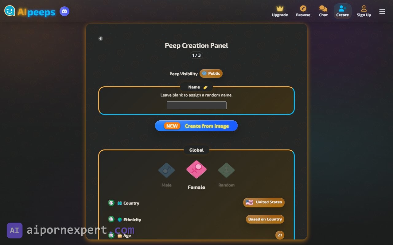 AI Peeps character creation wizard showing customization options for building a custom AI peep